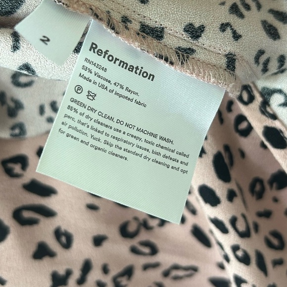 Reformation Quin Tie Sleeve Mini Dress in Pink Panther - Picture 4 of 6